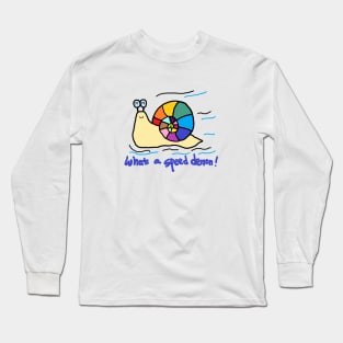 what a speed demon, snail Long Sleeve T-Shirt